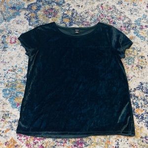 Velvet Green Top